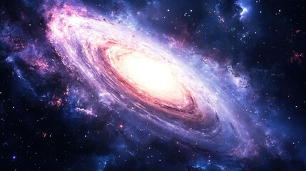 Obraz premium Spiral galaxy in deep space (13)