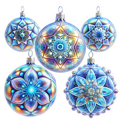 Fototapeta premium set of christmas balls