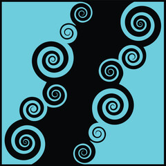 Floral Design A classic black and white floral design element featuring elegant, curved leaves and intricate detailing. Ornamental Perfect for use in decorative borders, logos