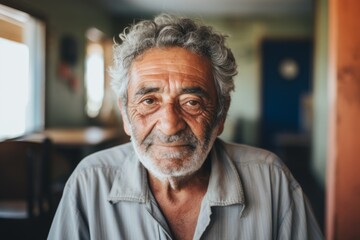 Portrait of a Hispanic elderly man in nursing home