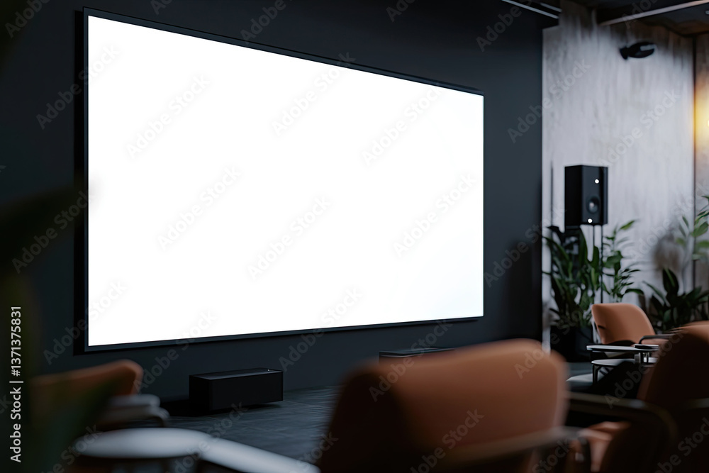 Poster projector screen 3d mockup design projector screen mockup projector display mockup