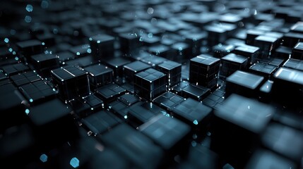 Obraz premium Dark pixels texture futuristic.