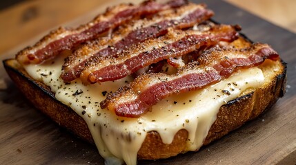 Grilled Cheese and Bacon Sandwich / グリルチーズとベーコンサンドイッチ