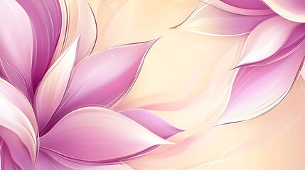 Elegant floral arrangement of soft petals with curved and graceful lines