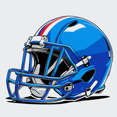 Fototapeta premium american football helmet vector art for graphic design