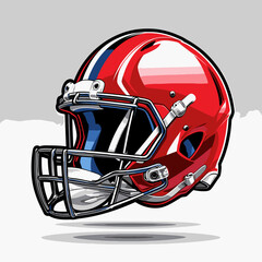 Fototapeta premium american football helmet vector art for graphic design