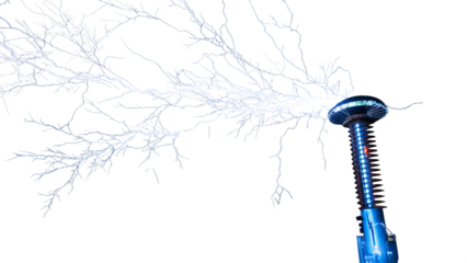 abstract blue background with white lines and circles