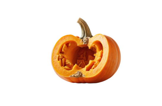  Piece of a pumpkin in autumn