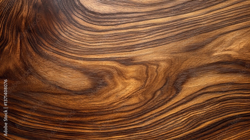 Aufkleber dark brown wood grain swirls dramatically, creating a textured surface with intricate patterns.