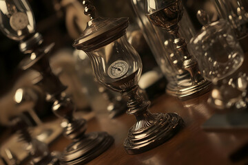 Vintage Timepieces Collection in Gold Tones 3D with Detailed Lighting