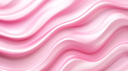 Obraz premium Soft pink waves gracefully flow creating a beautiful abstract background design