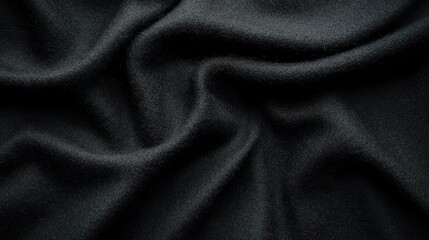 High resolution black texture felt texture fiber natural wool pattern background. Real black felt wool textile texture pattern background felted cloth texture pattern natural.