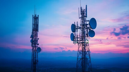 Professional Telecommunications Facility Image for Marketing Materials and Presentations