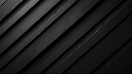 Obraz premium minimalist background in black tones with diagonal geometric shapes.