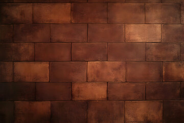Obraz premium Abstract Photo of a Brown Brick Wall Background with Rustic Texture Detail