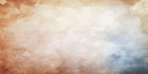 Abstract Watercolor Background Illustration Of Brown And Blue Colors