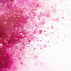 abstract sparkling pink background, Isolated on white Background.
