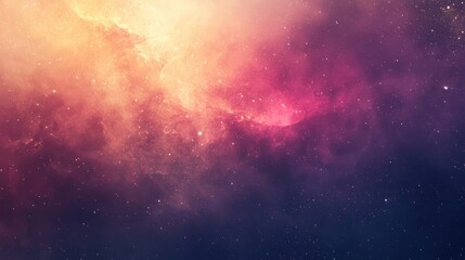Naklejka premium Cosmic Nebula, vibrant colors, interstellar dust, background stars, space art