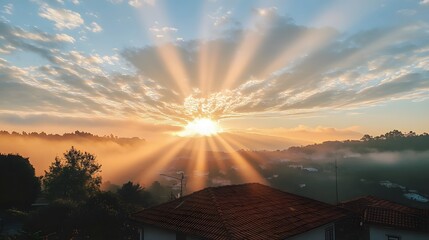 Picturesque Pinhao in Vila Real, Portugal Captured in Beautiful Sunlight