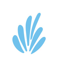vector illustration of a flourish splash