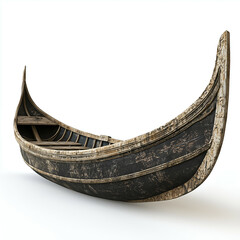 Venetian Gondola: Antique Wooden Boat Craftsmanship on Scenic Waterways - An Exotic Maritime Tourist Attraction