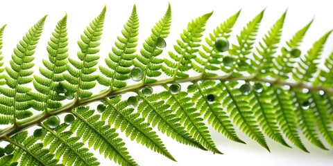 Dewy Fern Photography: Morning Light, Nature's Beauty, Water Droplets