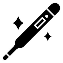 Medical Thermometer Solid Icon