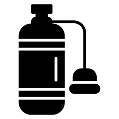 Oxygen Tank Solid Icon