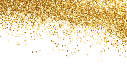 Abstract gold glitter confetti dots , clipping path  -  
