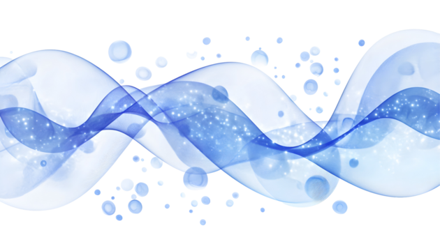 Abstract wavy blue circles , clipping path  -  