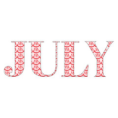 Months of the year - July
