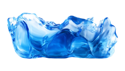 Blue liquid crystal glass texture , clipping path  -  
