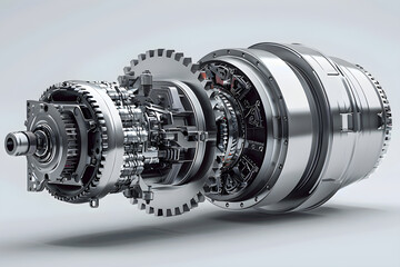Cutaway View of a Precision-Engineered ZF Differential Lock Mechanism