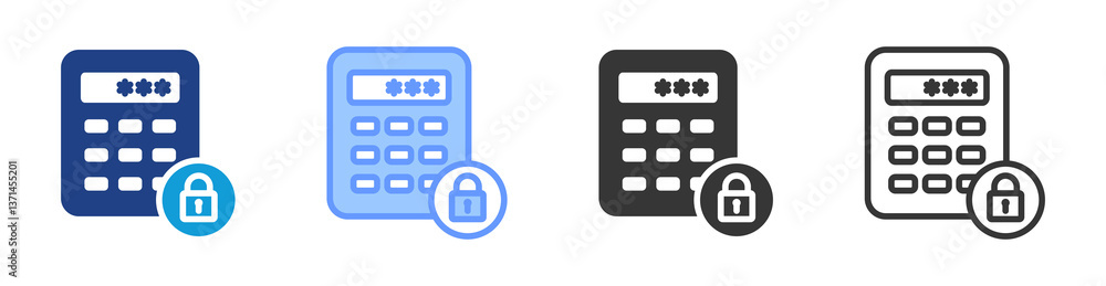 Poster Pin icon set multiple style collection