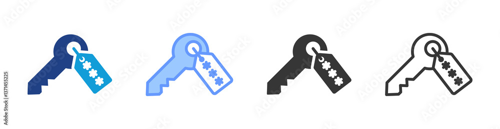 Poster Token icon set multiple style collection