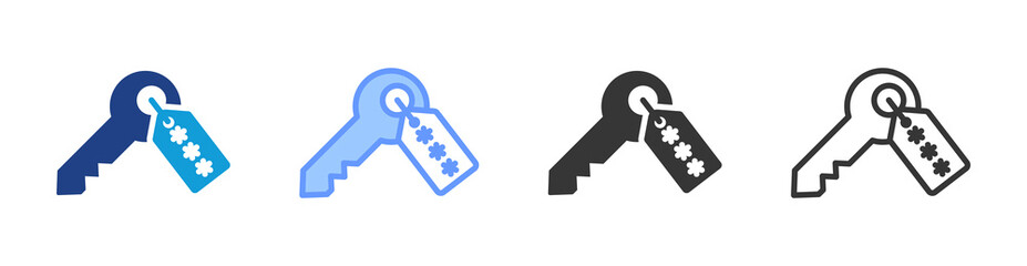 Token icon set multiple style collection