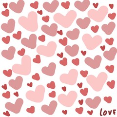 seamless pattern with hearts