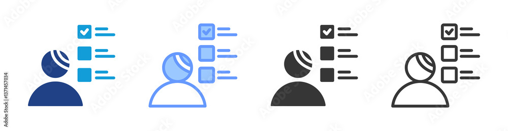 Poster Triage icon set multiple style collection