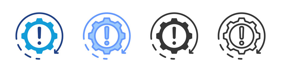 Recovery icon set multiple style collection