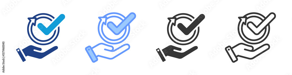Poster convenience icon set multiple style collection