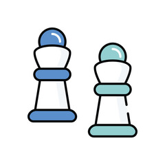 Chess vector icon stock illustration