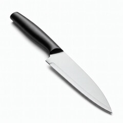 Kitchen knife isolated on white background. 3d render illustration.