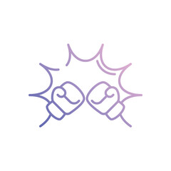 Fighting Game vector icon stock illustration