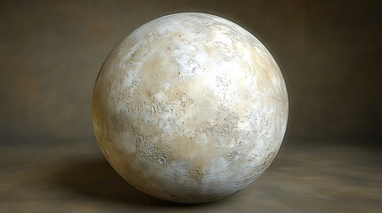 Sphere, light beige, studio shot