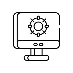 Targeting vector icon stock illustration