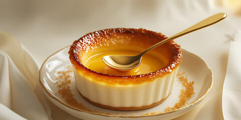 Velvety Flan Topped with Golden Caramel