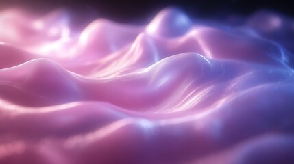 Obraz premium Abstract rendering showcasing smooth waves and subtle gradients of color