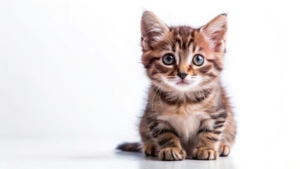 Adorable Kitten Drone Photography: Aerial View of Fluffy Cat, Cute Kitty Drone Shot, High-Angle Pet Photo