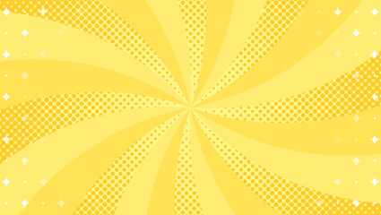 ドット柄入りの曲線のサンバースト、光のエフェクト、背景素材、スターバースト、光線、集中線	