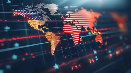 Global US Map, Data Display, Digital